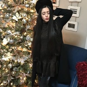 Zara knit glitter dress